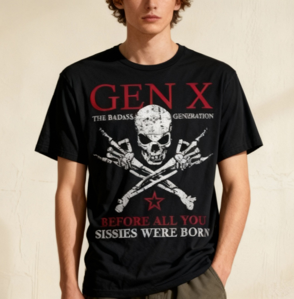 Gen X The Badass Generation Before All You Sissies Were Born T-Shirt
