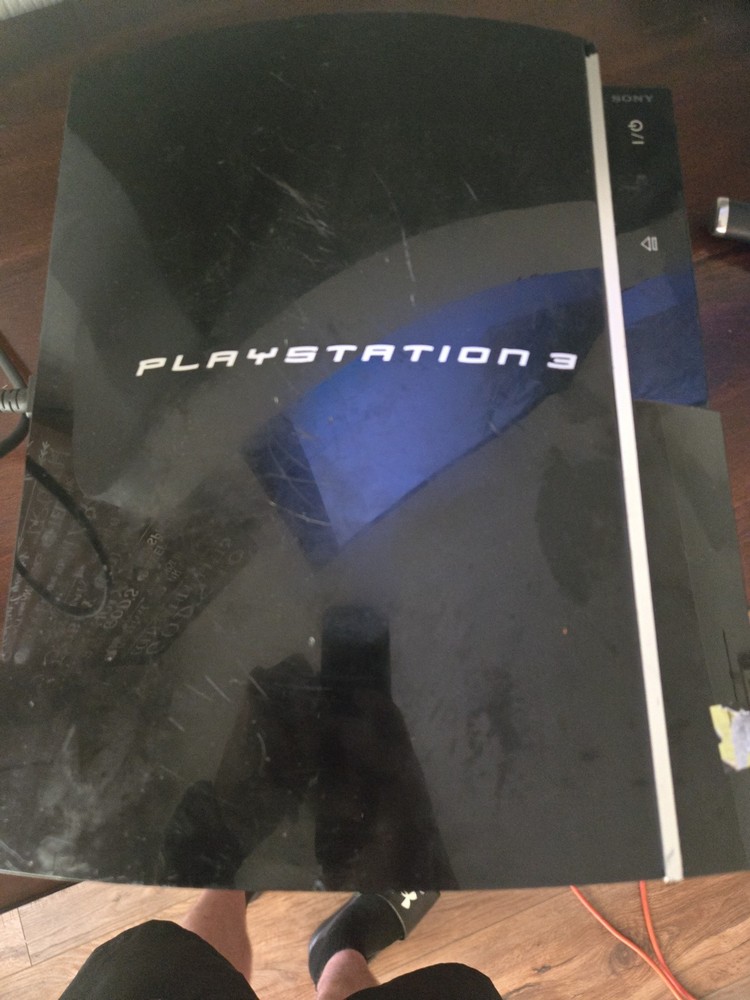 ps3 console for parts or repair Comes With Controller And 3 Games