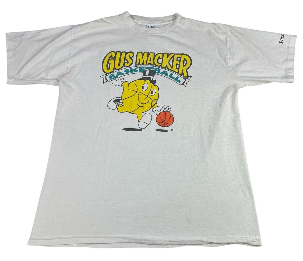 Vintage 90s Gus Macker Basketball T-Shirt Men's XL Single Stitch Hoops USA Made