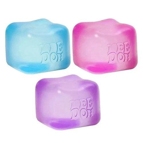 NeeDoh Nice Cube - Sensory Squishy Fidget Toy, Stress Relief, Assorted Colours