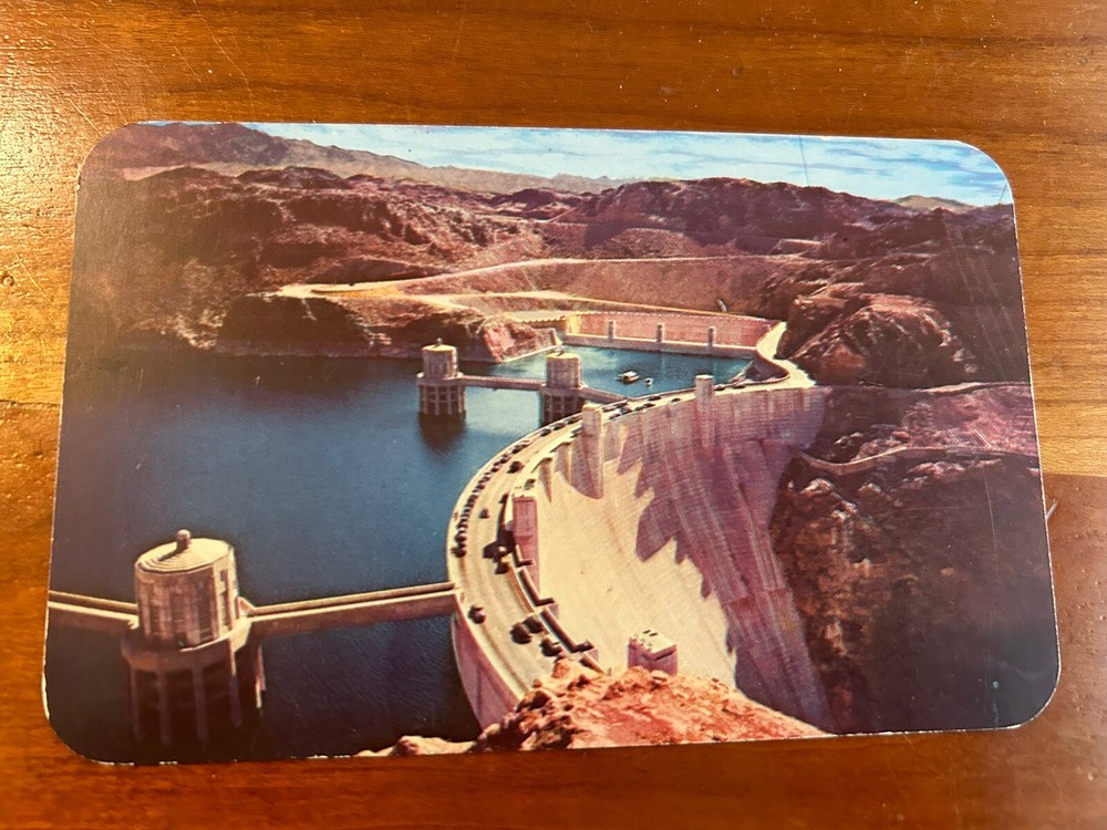 Mighty Hoover Boulder Dam and a bit of Lake Mead from Nevada Side Black Canyon