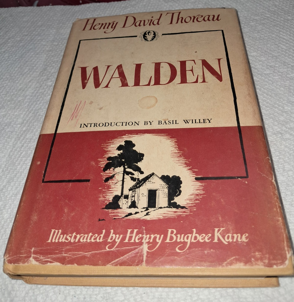 Henry David Thoreau Walden Autobiographical Memoir Bramhall House HC W/DJ 1951