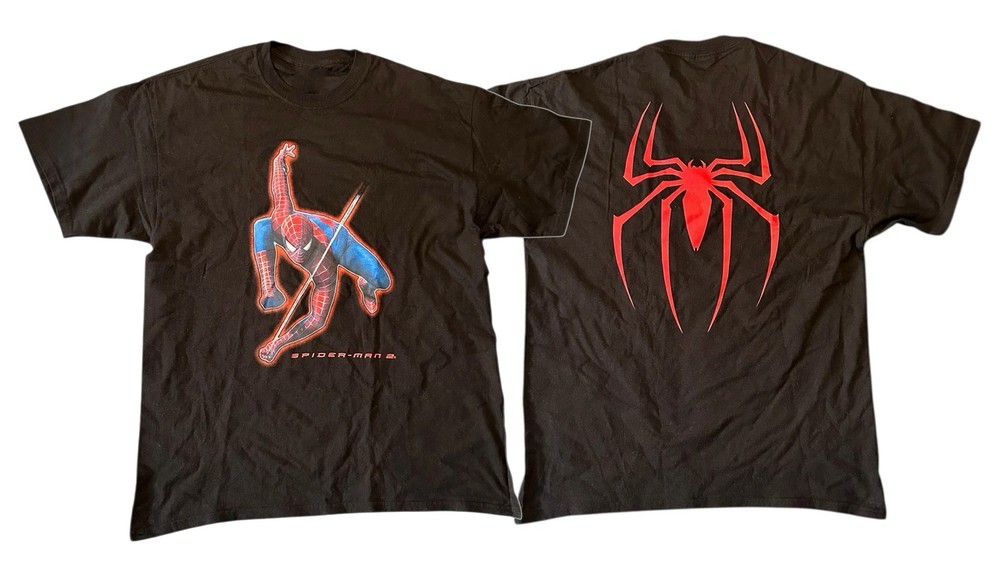 Y2K Marvel Spiderman 2 2004 Movie Promo T-Shirt Size S-5XL Reprint