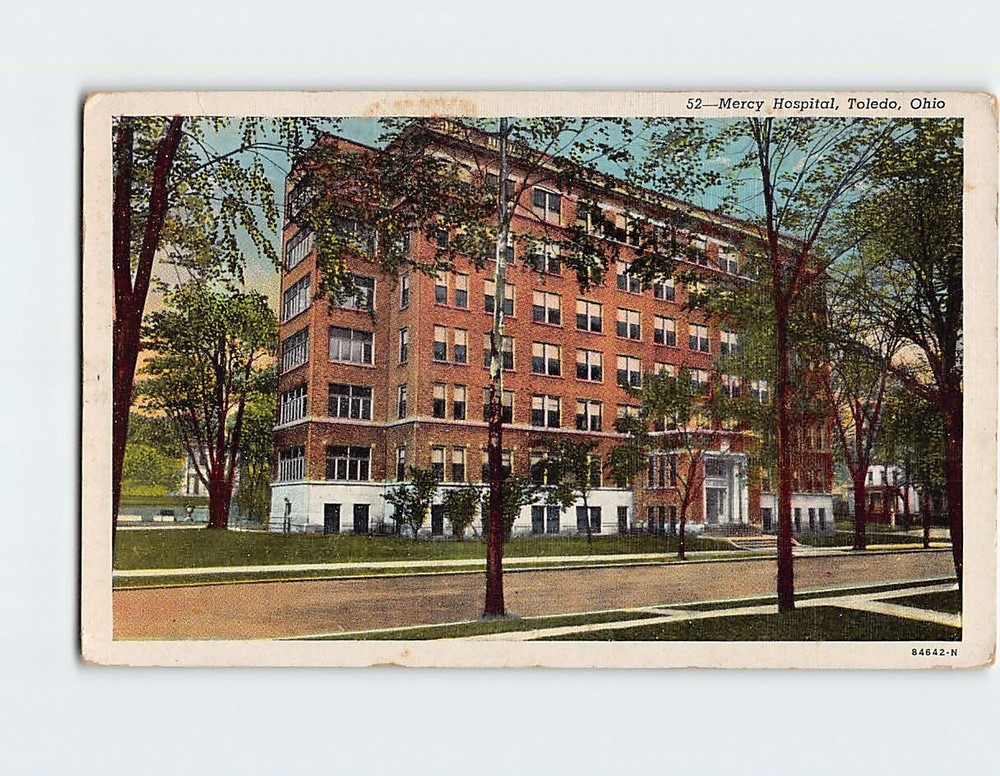 Postcard Mercy Hospital Toledo Ohio USA