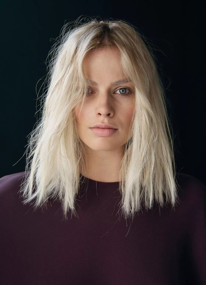 GLOSSY PHOTO PICTURE 4x6 Margot Robbie Short Hair And Disheveled