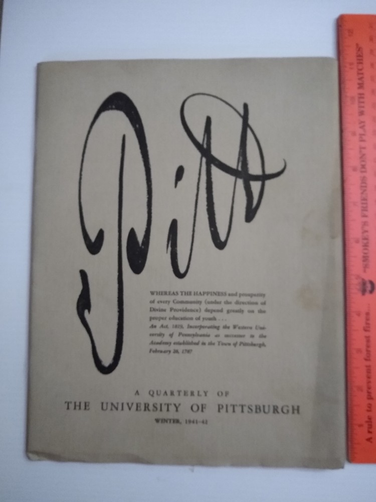 1941-42 PITT - Quarterly of The University of Pittsburgh