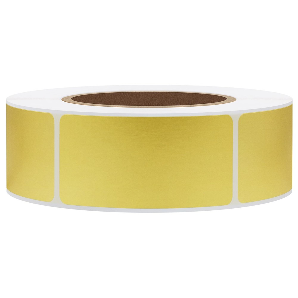 1x2 Inch Gold Color-Coding Labels for Inventory Organization by Hybsk