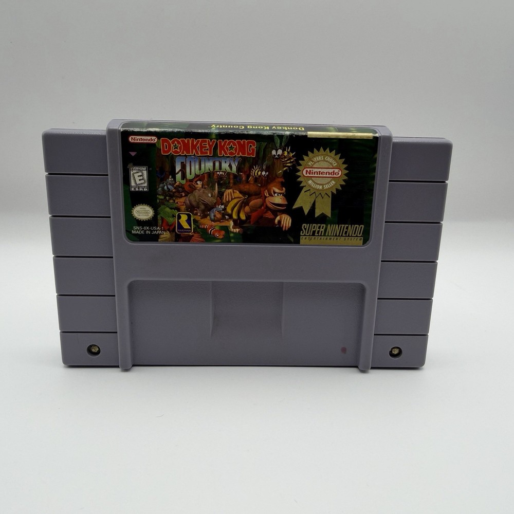Super Nintendo SNES 1994 Donkey Kong Country Game Cartridge Tested Authentic