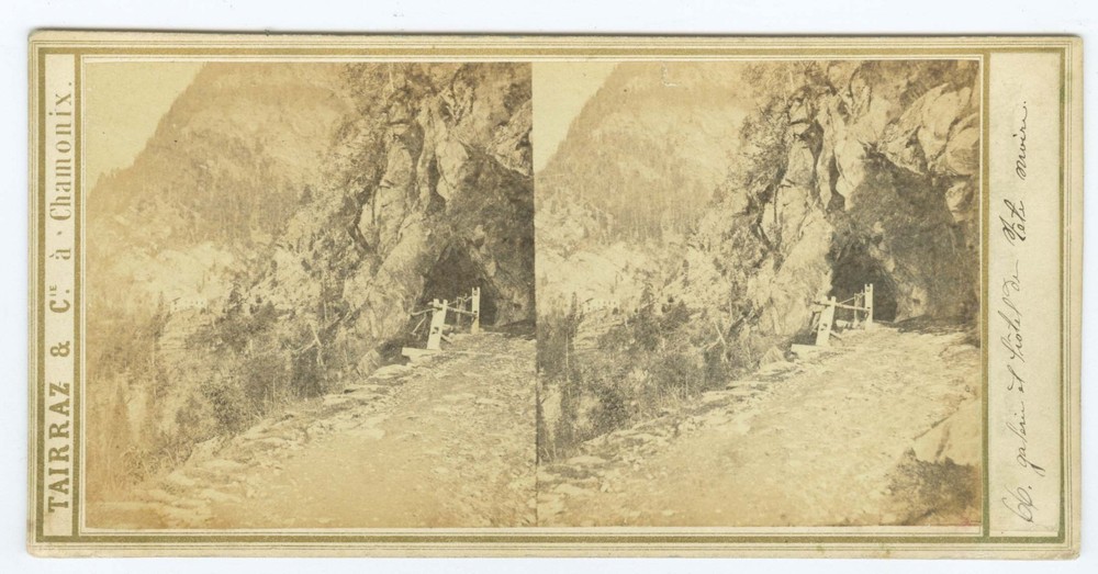 D1708~ FRANCE – Chamonix c.1860s Stereoview - Tairraz & Cie