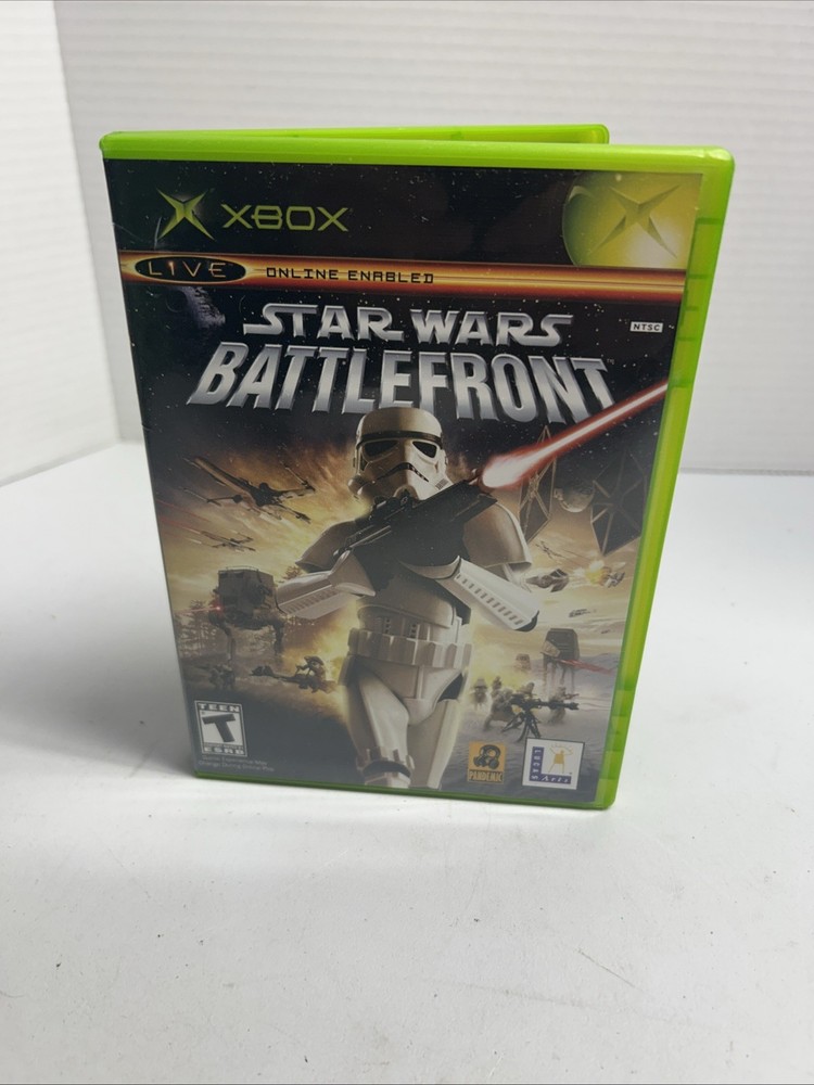 Star Wars: Battlefront (Original Xbox) Black Label CIB COMPLETE & TESTED