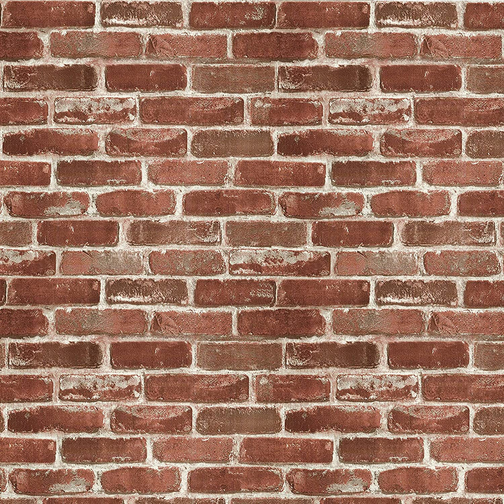 Red Brick Wallpaper Self-Adhesive Peel and Stick Wallpaper Waterproof and Remova