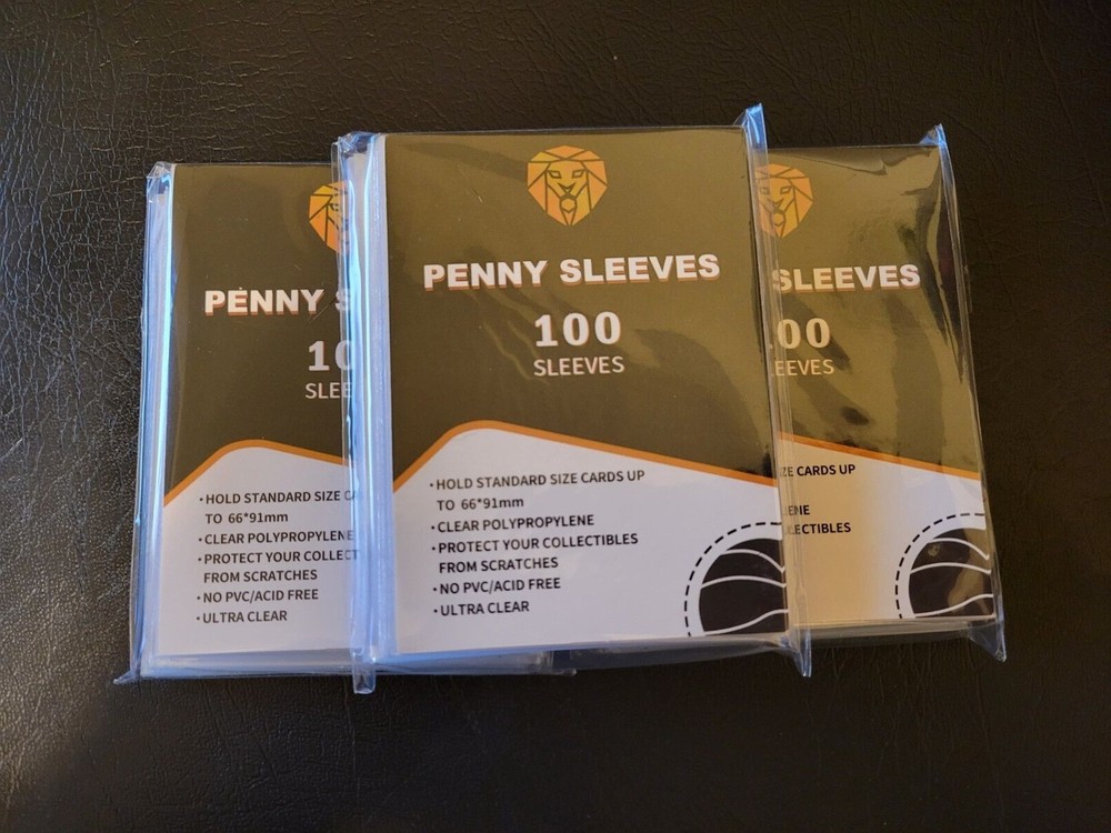 100-Count PVC Acid-Free Penny Card Sleeves for Protection-image