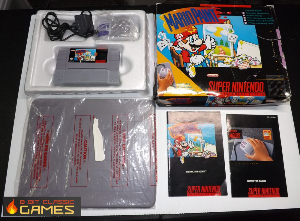 Mario Paint - COMPLETE BOX  - SUPER NINTENDO SNES - 611a