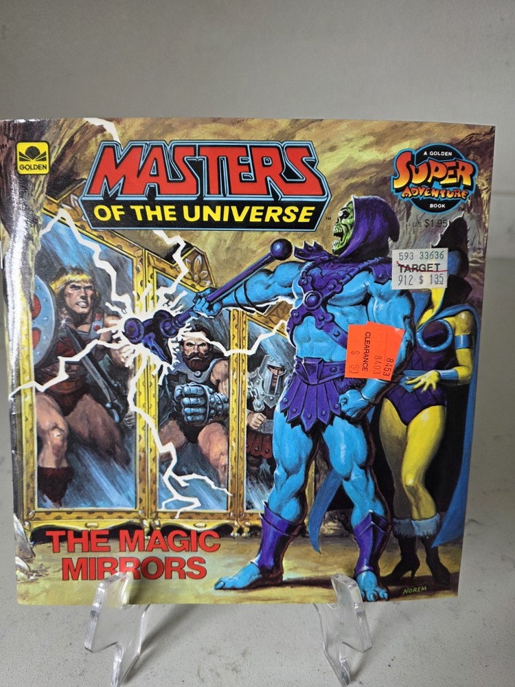 NOS Masters Of The Universe The Magic Mirrors Book 1985 MOTU He-Man Golden Book