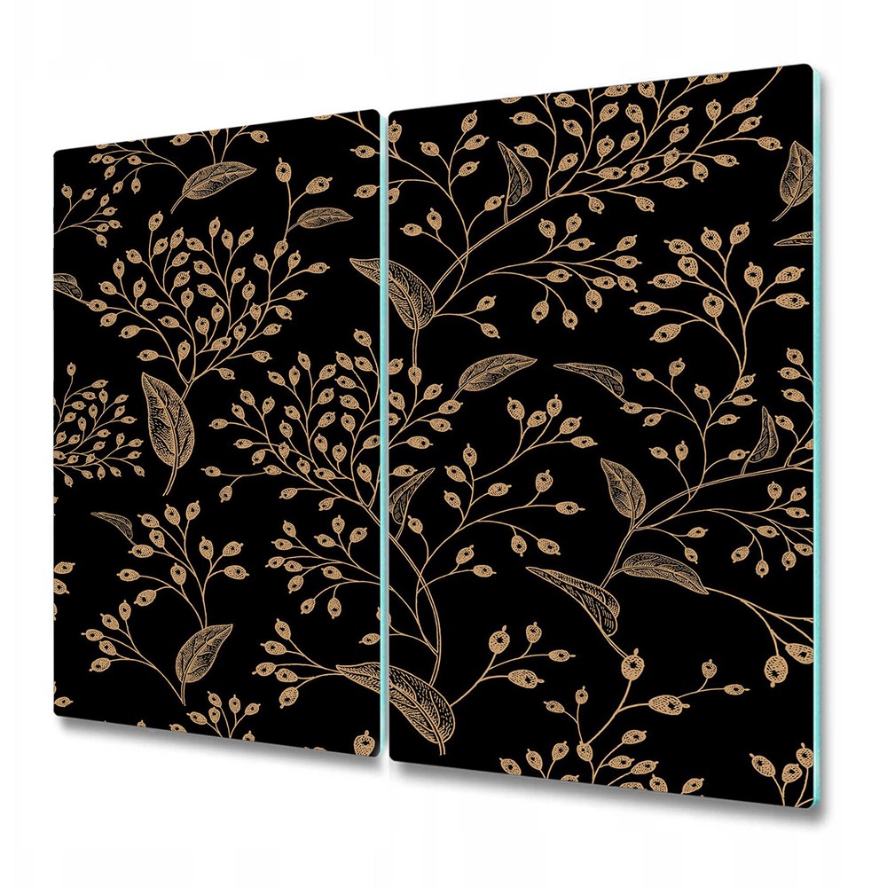 Glass Surface Protector Worktop saver Gold rowan gold and black 2x30x52