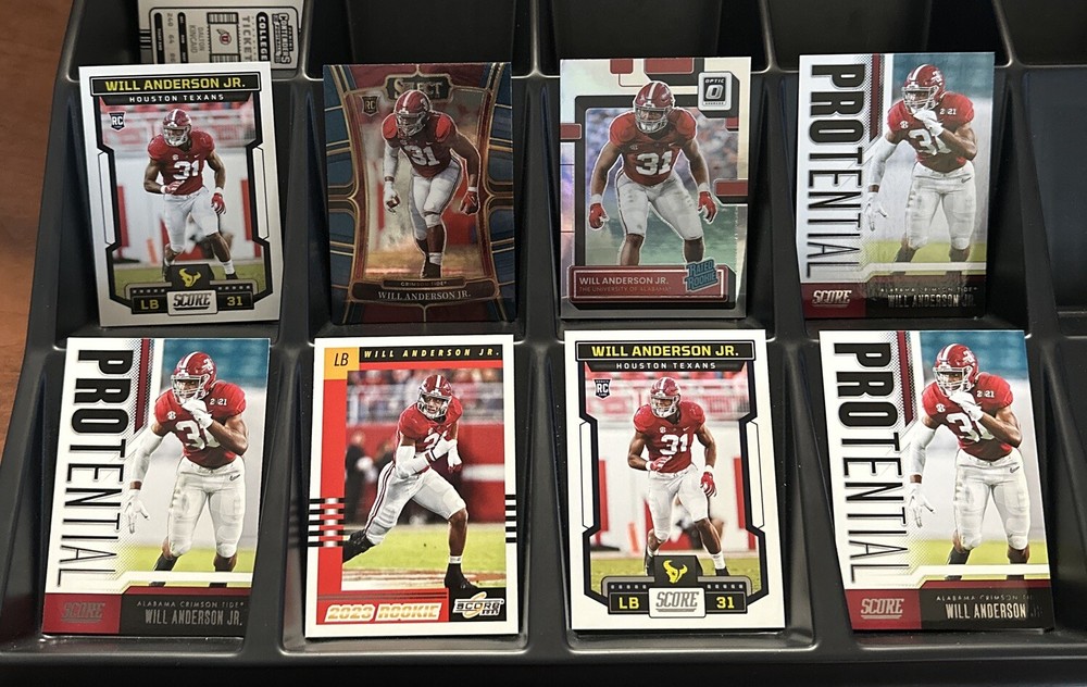 Will Anderson Jr 8 Card Rookie Lot Optic Rated Rookie Prizm Score Texans RC
