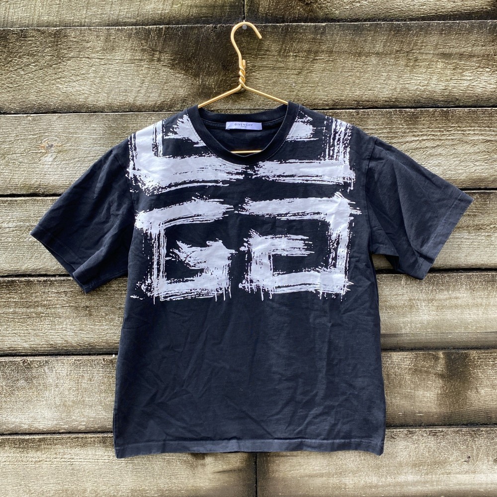 VTG GIVENCHY Reverse Slim Fit T-Shirt Men Black Color SM RARE HTF