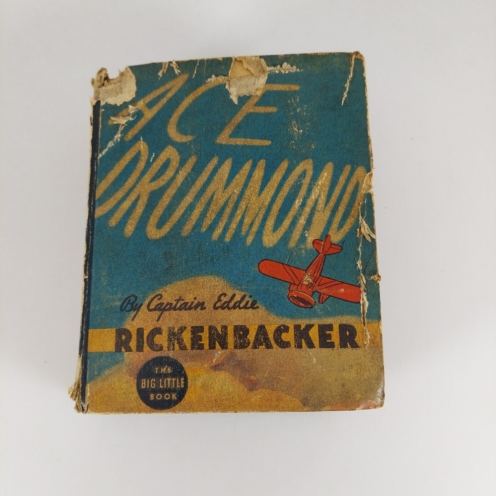 Ace Drummond Captain Eddie Rickenbacker 1935 Whitman Big Little Book 1177 Vintage Collectible-image