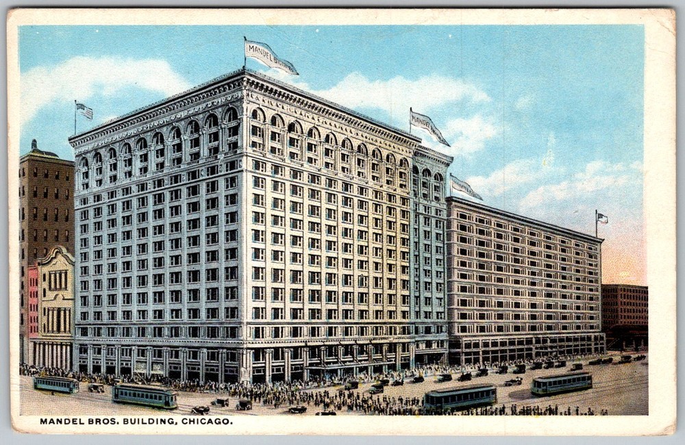 Antique Postcard Mandel Bros Building Chicago, IL 1910s
