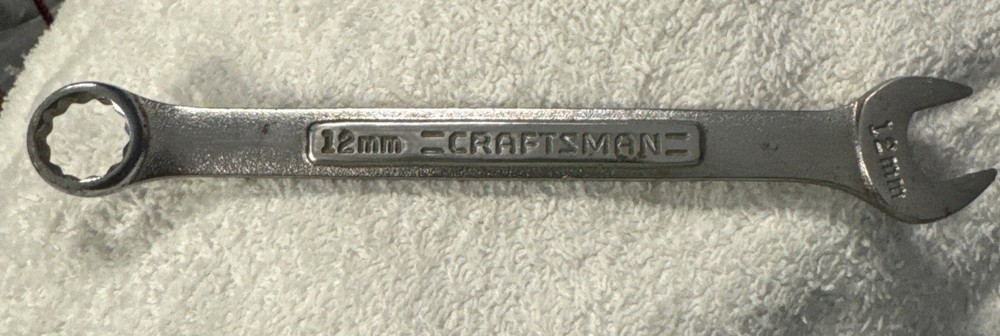 12 mm,Craftsman Combination Wrench Metric 12 Point -VA 42916 USA 12mm vtg tool