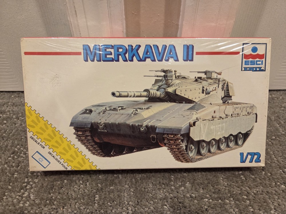 ESCI Ertl Merkava II, 1/72 Scale Model Kit No 8338, Sealed.