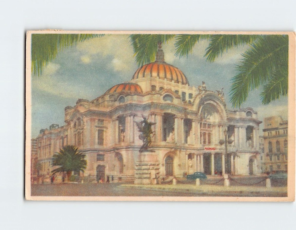 Postcard Palacio de Bellas Artes Mexico City Mexico