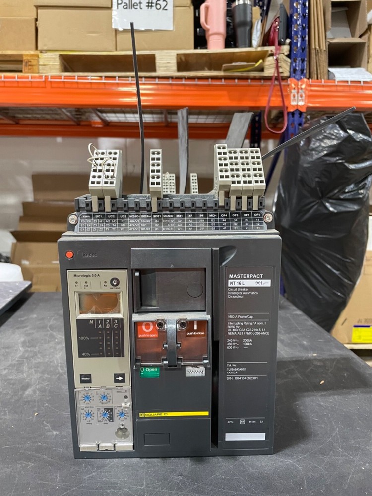 Square D NT16L Masterpact Power Circuit Breaker 1600 A frame USED