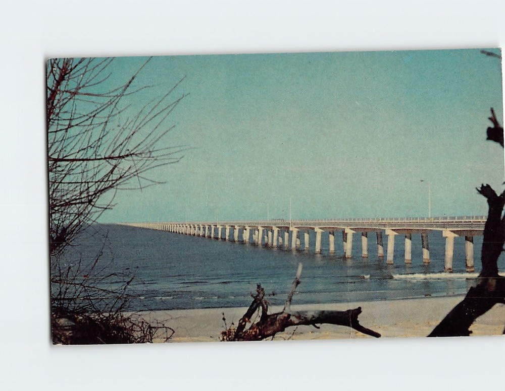 Postcard Chesapeake Bay Bridge-Tunnel Norfolk-Virginia Beach Virginia USA