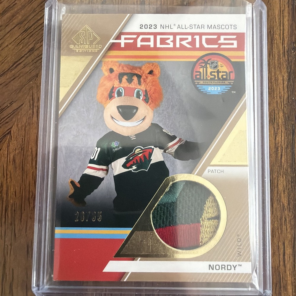2023-24 SP Game Used All-Star Mascot Fabrics 5/35 Nordy 4 Colour Patch