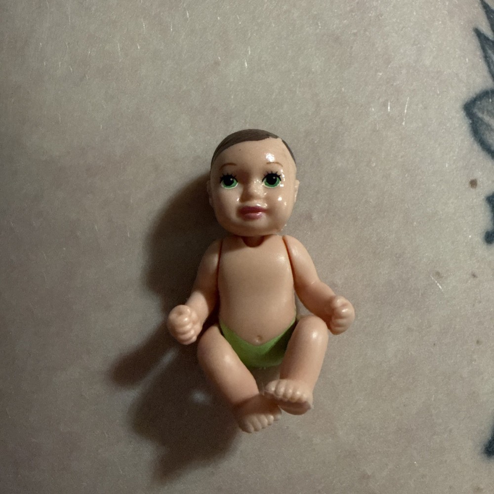 Barbie Happy Family Pregnant Midge Baby with Green Diaper