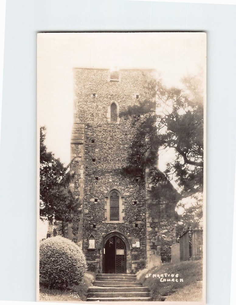 Postcard St Martin's Church Canterbury England