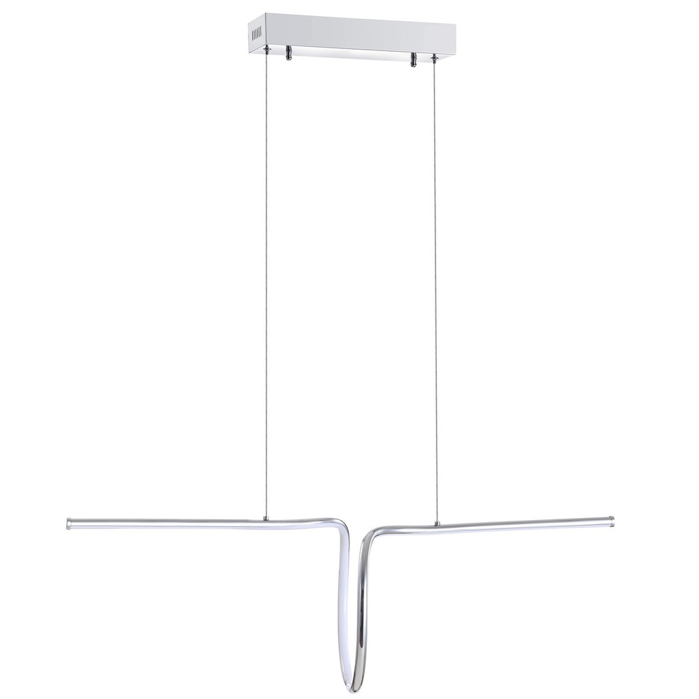 Jonathan Y 35W Chrome LED Chandelier JYL7029 Ali Modern Lighting