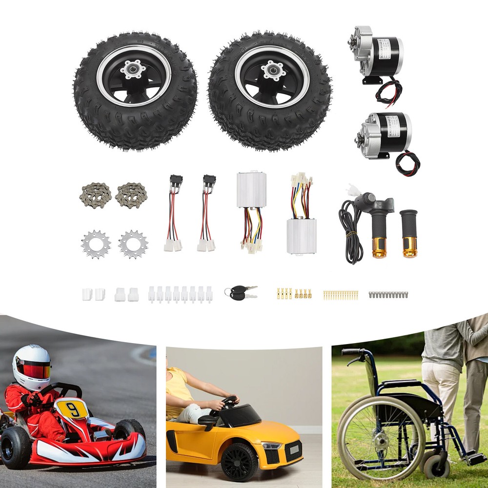 36V 350W Air Wheel Motor Conversion Kit for Electric Cart Beach Scooter