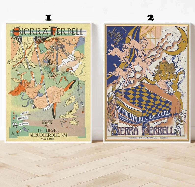 Sierra Ferrell Live in Albuquerque NM May 1 2025 Concert Poster The Revel Wall Art