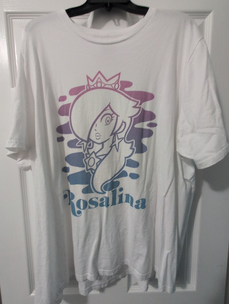 Super Mario Rosalina Gradient Outline Portrait T-Shirt Men's 3XLT