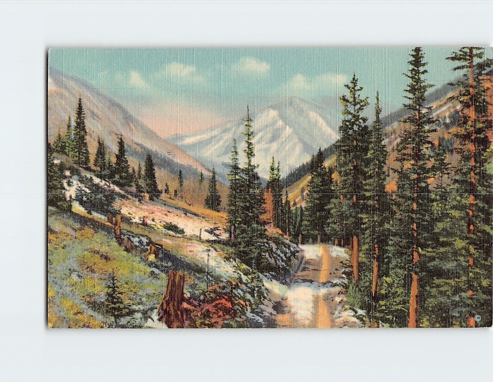 Postcard Torrey's Peak Loveland Pass Highway Colorado USA