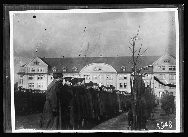 Photo:Trier Germany 1919 American Red Cross Parade General Pershing Review