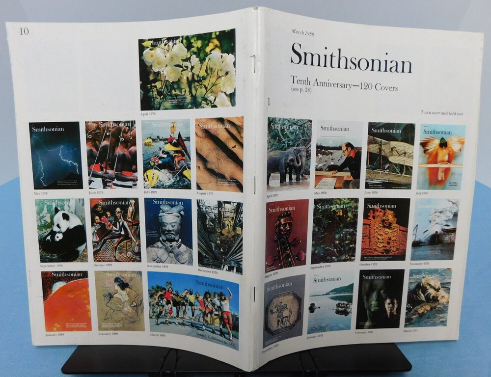 SMITHSONIAN Magazine ~ MARCH 1980 -- special 10th anniversary w/ gatefold covers