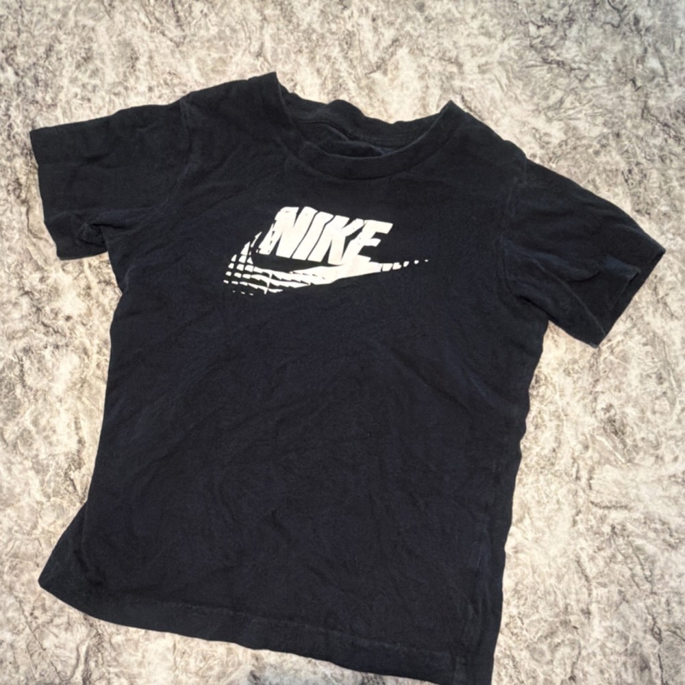 Nike Black Short Sleeve Crew Neck Cotton Logo Graphic Men's T-Shirt S