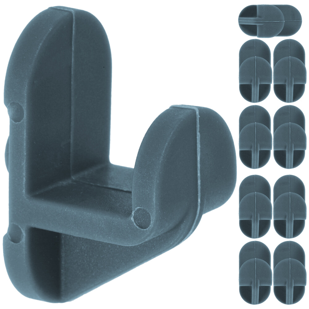 10 Pcs Freezer Shelf Plastic Supports Adhesive Holders Hook