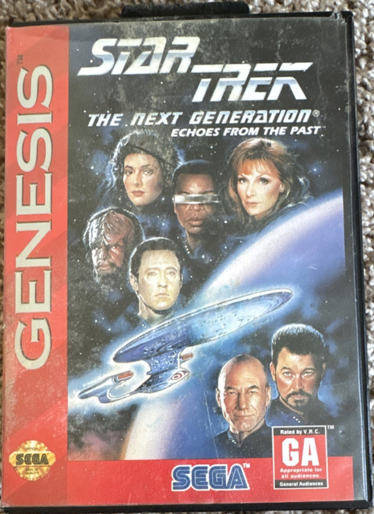 Star Trek: The Next Generation Echoes Sega Genesis SEGA Manual Included