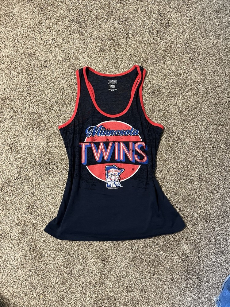 Minnesota Twins women’s navy blue tank top