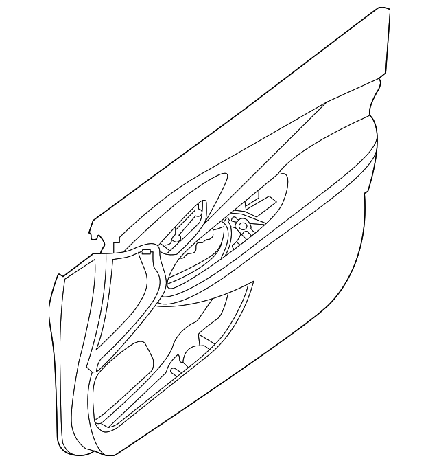 Genuine Nissan Door Trim Panel 80901-9UH0A