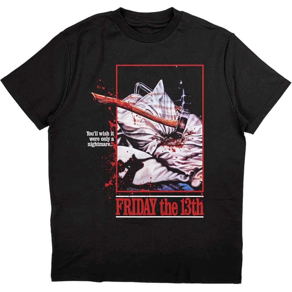 Friday the 13th Only A Nightmare T-Shirt Black New