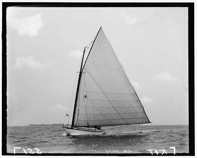Photo:1897 Sailboat Kit Under Sail on Open Water