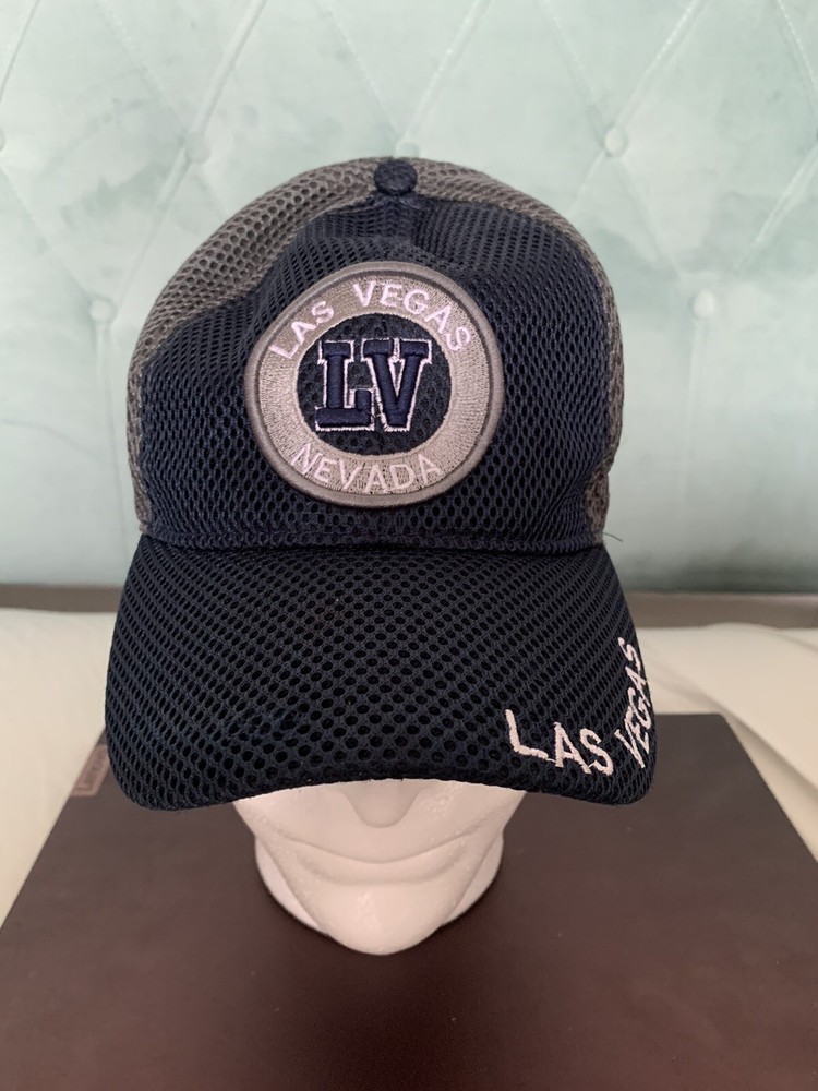 Las Vegas Baseball Cap Embroidered  Adjustable Hat  Blue And Gray