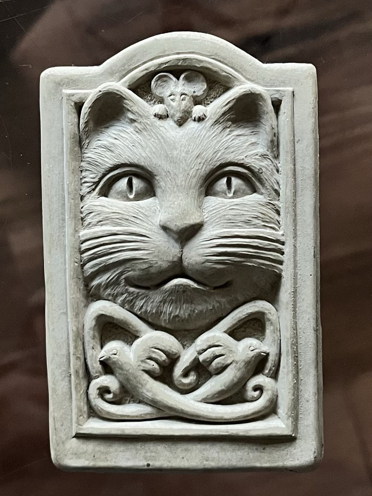 Vintage Carruth Studio 1995 Celtic Cat Home or Garden Wall Plaque