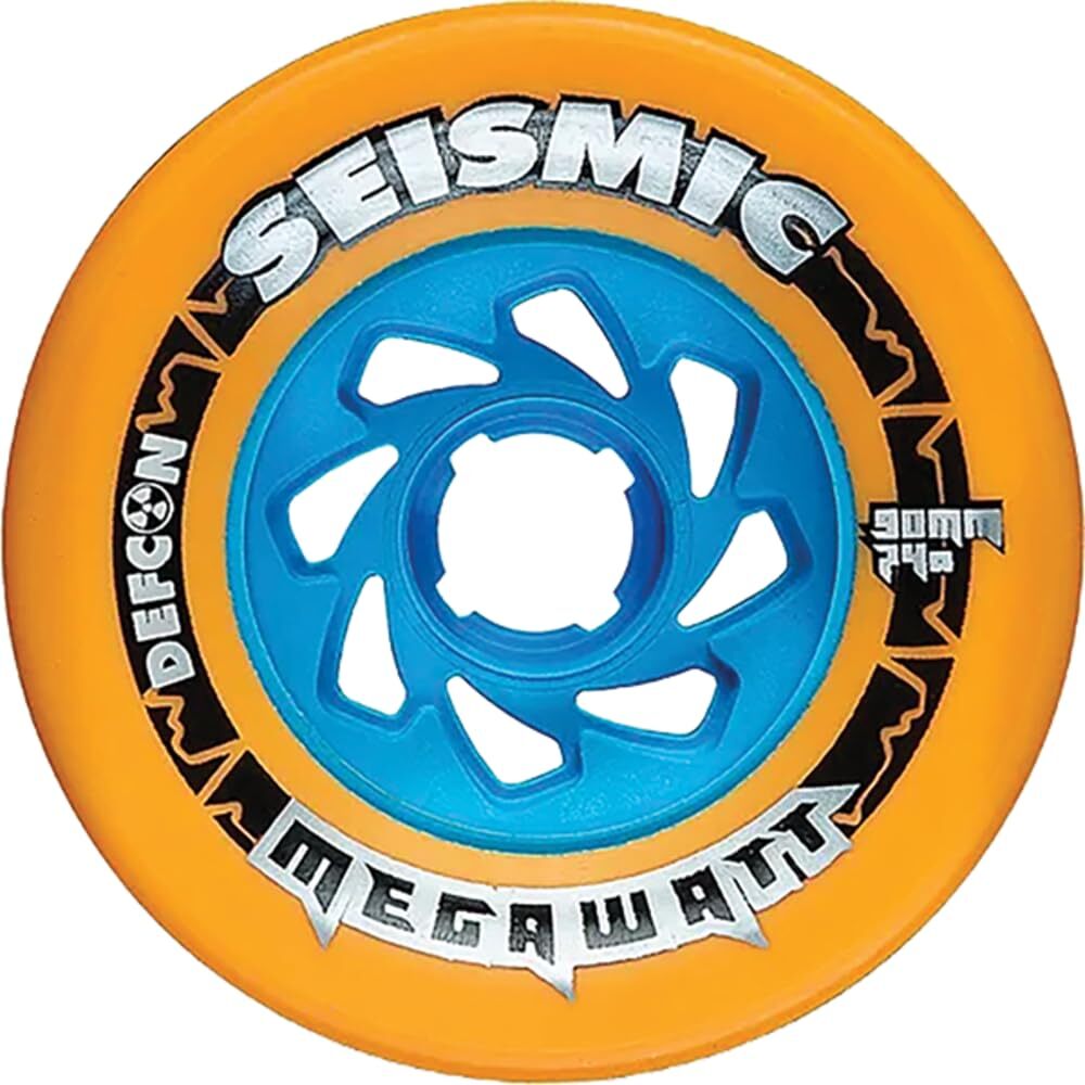 Seismic Megawatt 90mm 74A Mango Defcon Skateboard Wheels (Set of 4)
