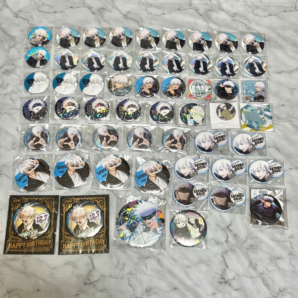 Jujutsu Kaisen Satoru Gojo Can Badge Lot 50+pcs Set 2in 5cm