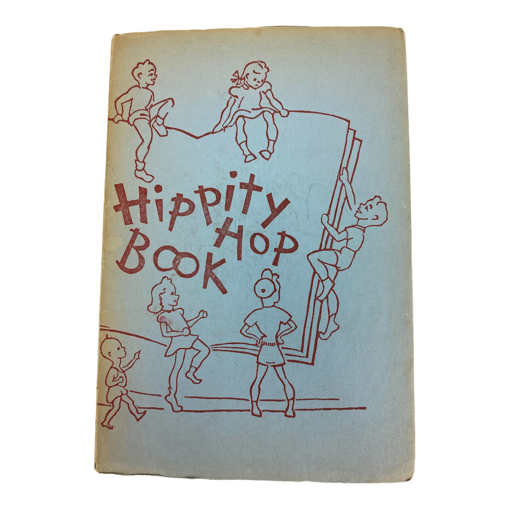 Vintage Hippity Hop Poetry Book Ephemera Childrens Book c. 1940's-50's. RARE.
